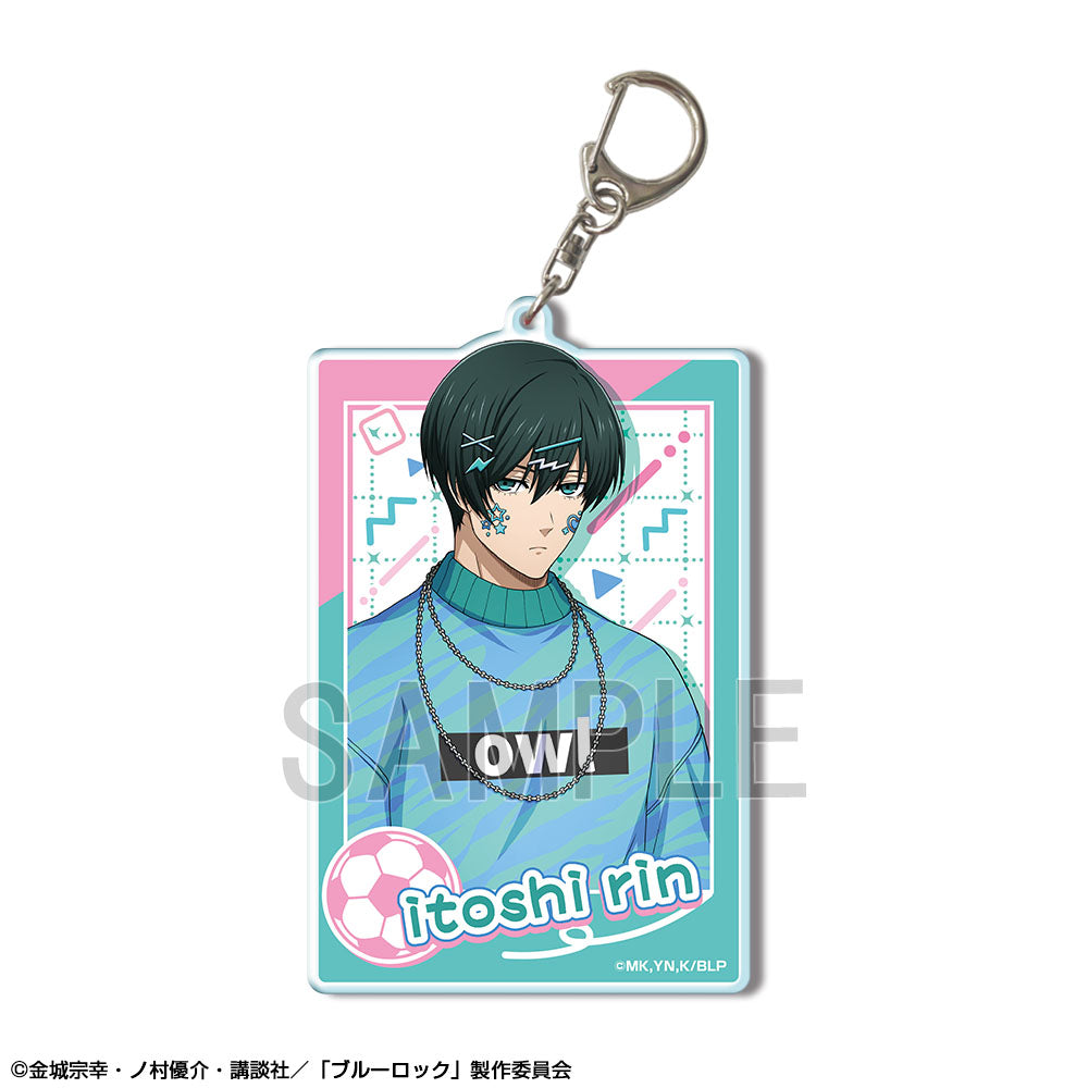 ブルーロック_ビッグアクリルキーホルダー デザイン02(糸師 凛/デコラティブポップver.)【描き下ろし】