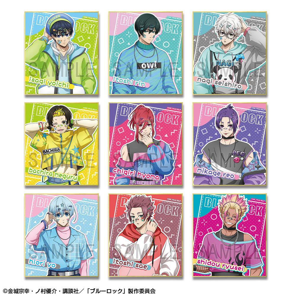 ブルーロック_トレーディングミニ色紙 (デコラティブポップver.)【描き下ろし】　【BOX／9個入り】