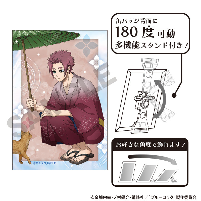 ブルーロック_アート缶バッジ　糸師冴　五月雨