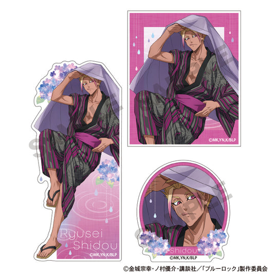 ブルーロック_ステッカーセット　士道龍聖　五月雨