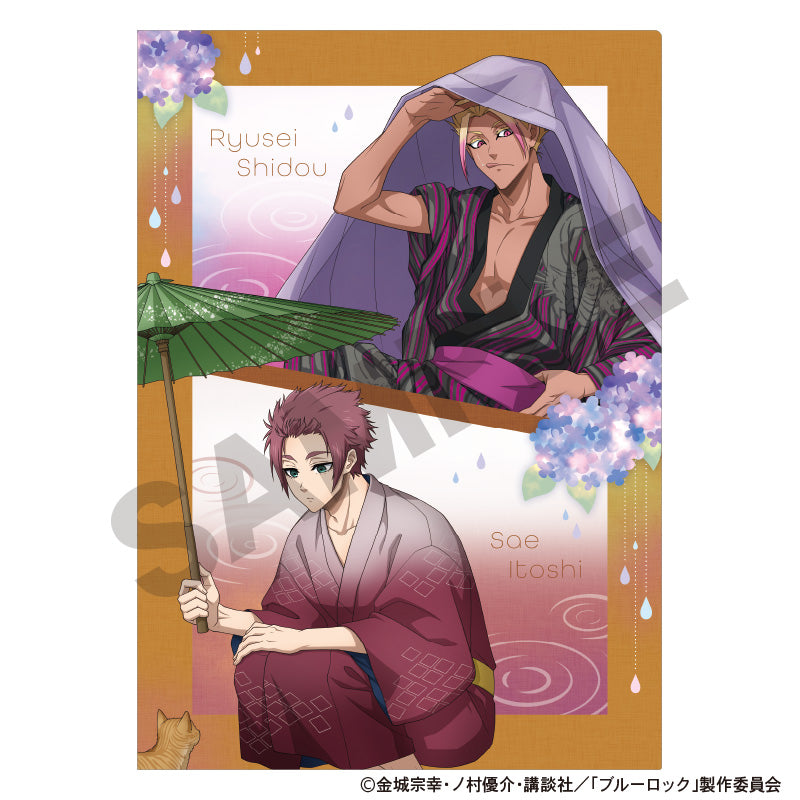 ブルーロック_シングルクリアファイル　糸師冴　士道龍聖　五月雨