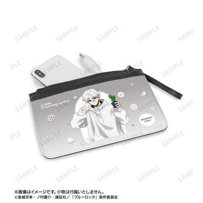 ブルーロック_描き下ろし 凪 誠士郎 モーニングルーティンver. PUレザーフラットポーチ