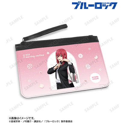 ブルーロック_描き下ろし 千切 豹馬 モーニングルーティンver. PUレザーフラットポーチ