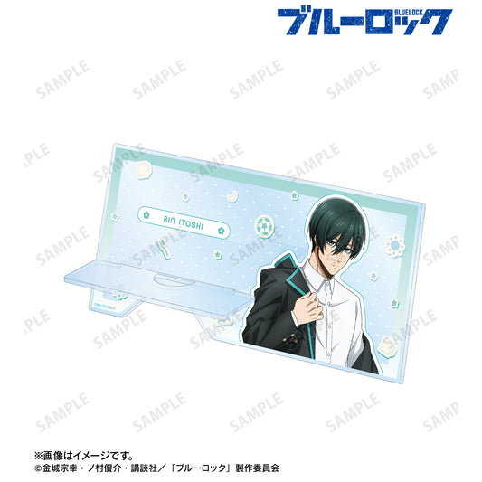 ブルーロック_描き下ろし 糸師 凛 モーニングルーティンver. ダイカットアクリルスマホスタンド
