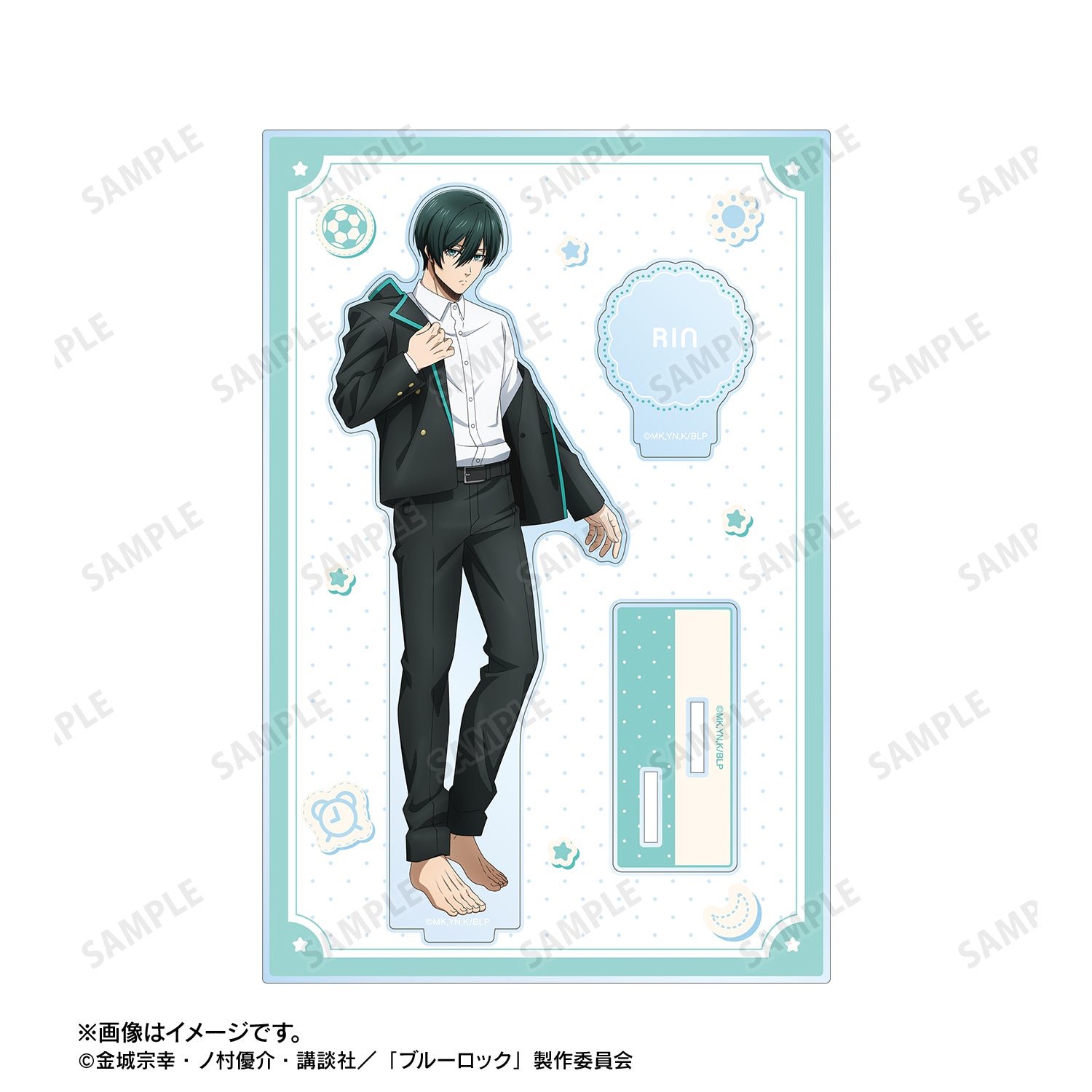 ブルーロック_描き下ろし 糸師 凛 モーニングルーティンver. パーツ付きBIGアクリルスタンド