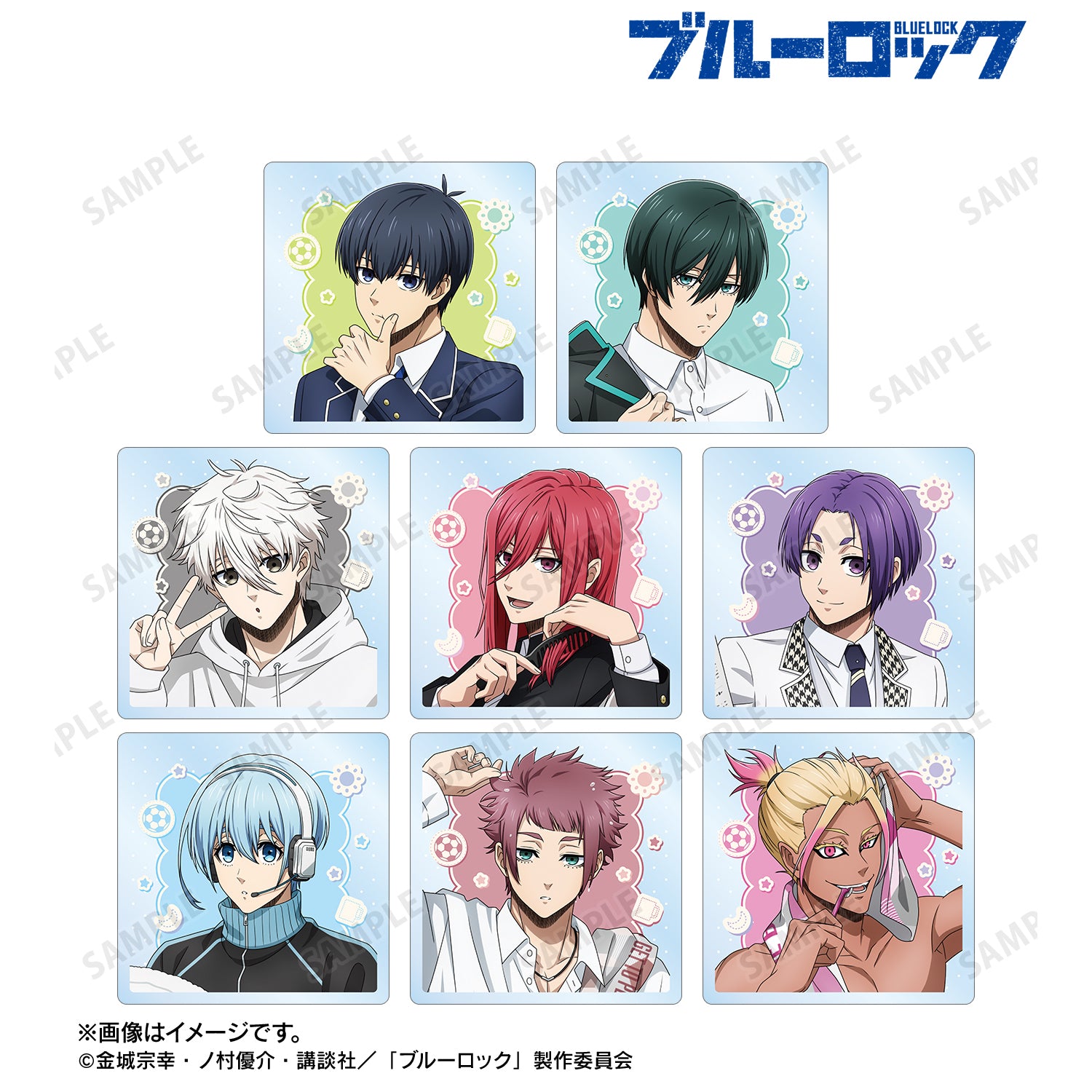 ブルーロック_描き下ろし モーニングルーティンver. トレーディングアクリルタイル(単位/コンプリートBOX/8パック入り)