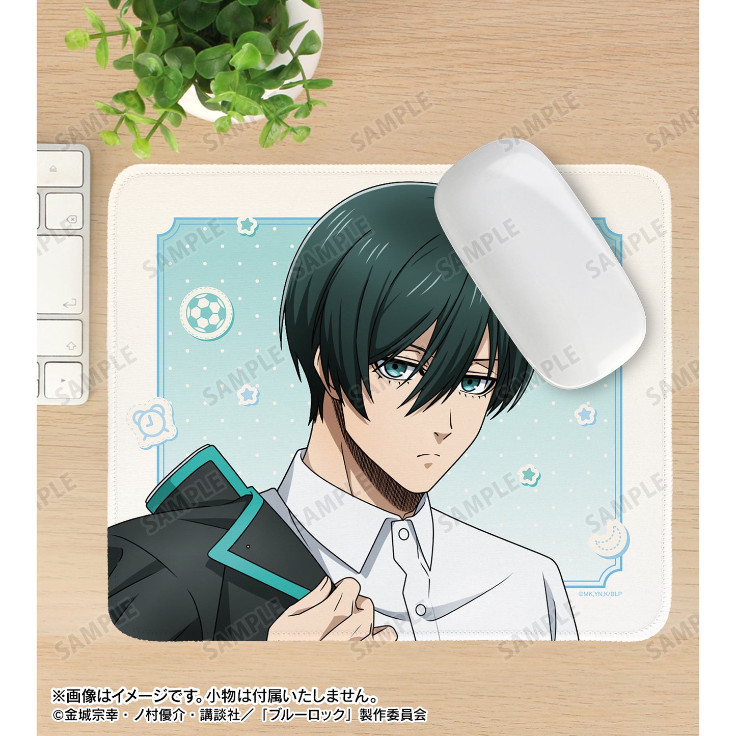ブルーロック_描き下ろし 糸師 凛 モーニングルーティンver. マウスパッド