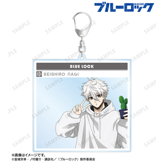 ブルーロック_描き下ろし 凪 誠士郎 モーニングルーティンver. SNS風BIGアクリルキーホルダー