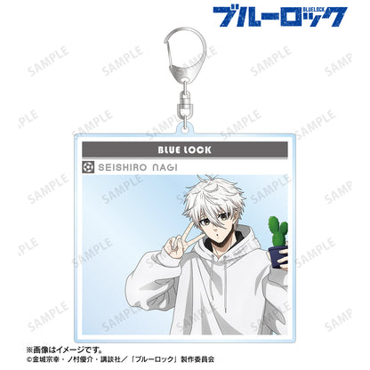 ブルーロック_描き下ろし 凪 誠士郎 モーニングルーティンver. SNS風BIGアクリルキーホルダー