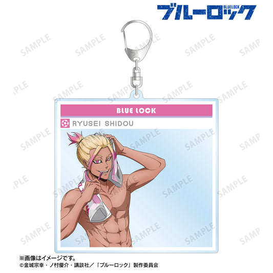 ブルーロック_描き下ろし 士道 龍聖 モーニングルーティンver. SNS風BIGアクリルキーホルダー