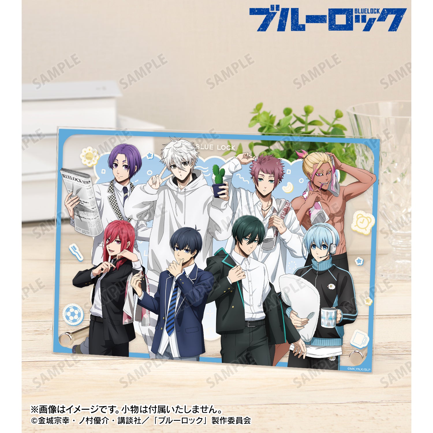 ブルーロック_描き下ろし 集合 モーニングルーティンver. A5アクリルパネル