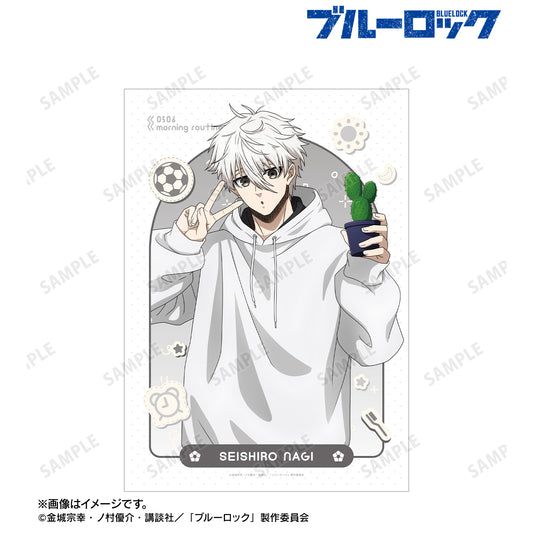 ブルーロック_描き下ろし 凪 誠士郎 モーニングルーティンver. A3マット加工ポスター