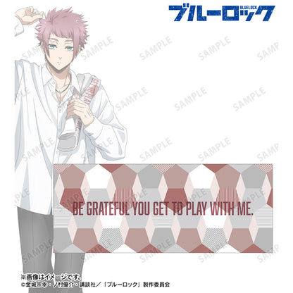 ブルーロック_糸師 冴 モチーフ柄 フェイスタオル