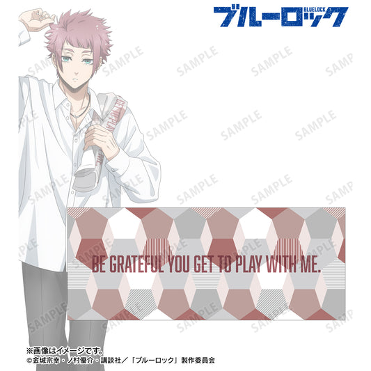 ブルーロック_糸師 冴 モチーフ柄 フェイスタオル