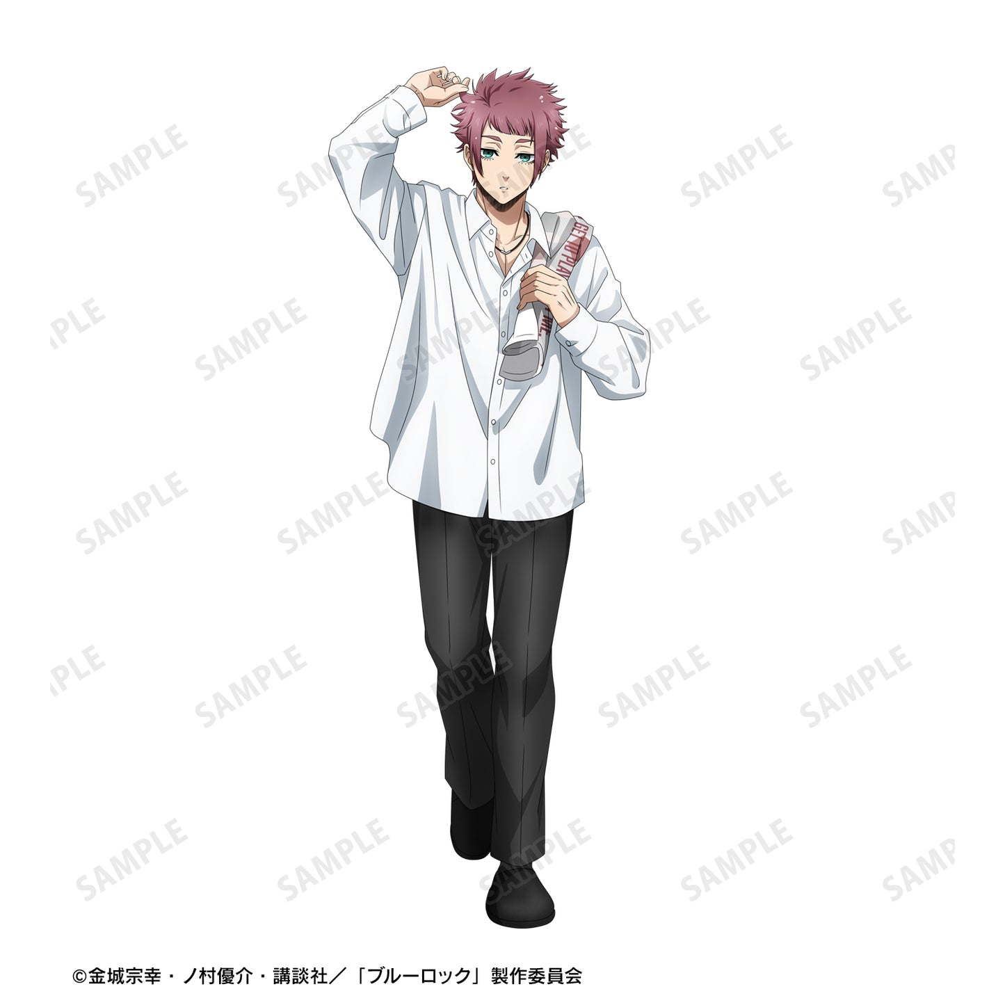 ブルーロック_糸師 冴 モチーフ柄 フェイスタオル