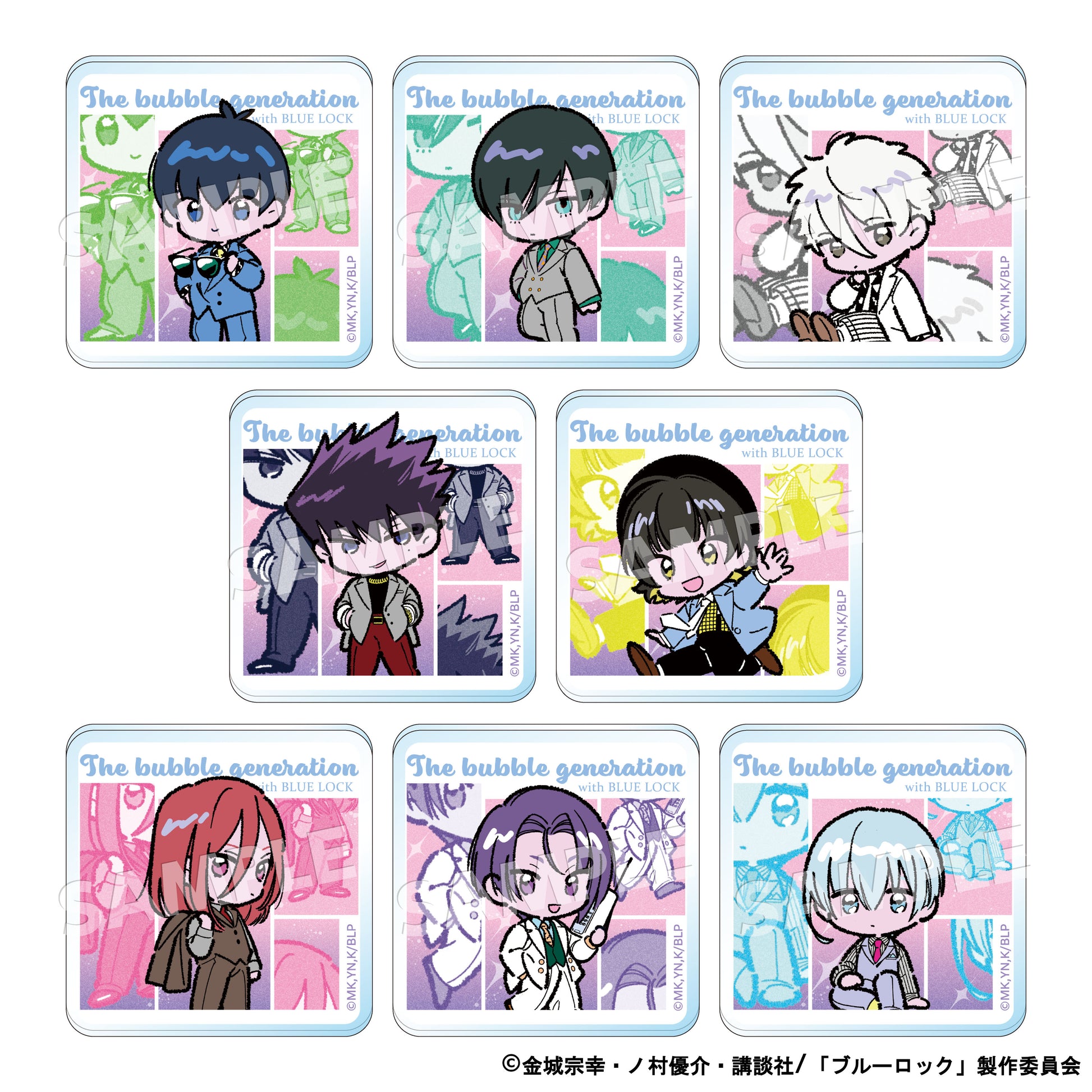 ブルーロック_ザ・バブル・ジェネレーション アクリルバッジ【BOX／8個入り】
