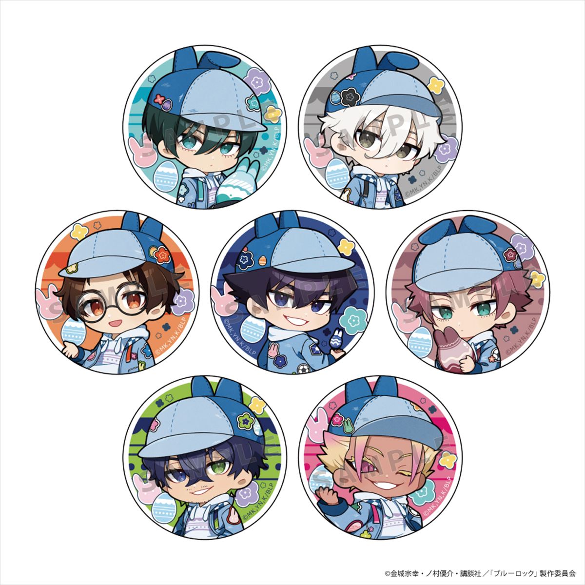 ブルーロック_トレーディング缶バッジ(デニムイースター/ver.B)【BOX／7個入り】