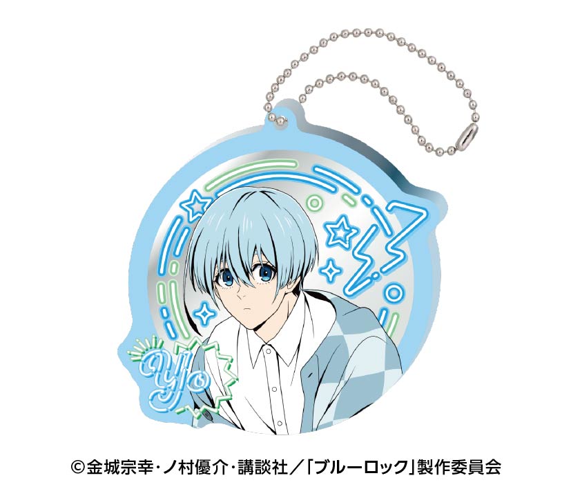 ブルーロック_ネオンサイン風ミラーアクリルキーホルダー 8.氷織羊