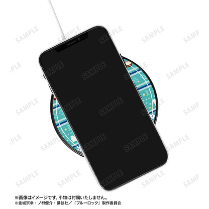 ブルーロック_糸師 凛 ar-Unity モチーフ柄 サークル型Qi対応充電器