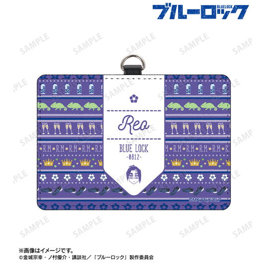 ブルーロック_御影 玲王 ar-Unity モチーフ柄 ネックストラップ付き2ポケットパスケース