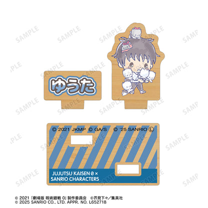 呪術廻戦 0×サンリオキャラクターズ_乙骨憂太×ニャニィニュニェニョン パーツ付きウッドスタンド