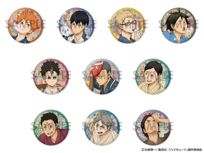 ハイキュー!!_トレーディングホログラム缶バッジ-浴衣-【コンプリートBOX／10個入り】