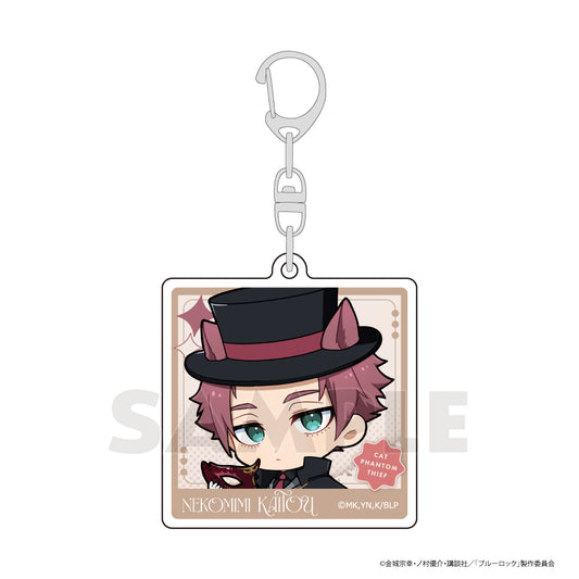 ブルーロック_アクリルキーホルダー(糸師 冴/ねこみみ怪盗)