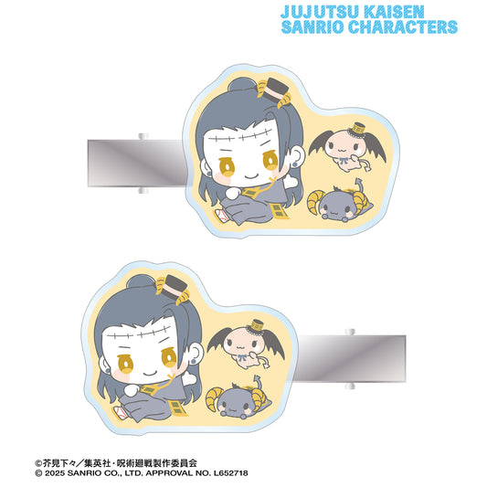 呪術廻戦×サンリオキャラクターズ_夏油 傑×ルロロマニック アクリルヘアクリップ2個セット