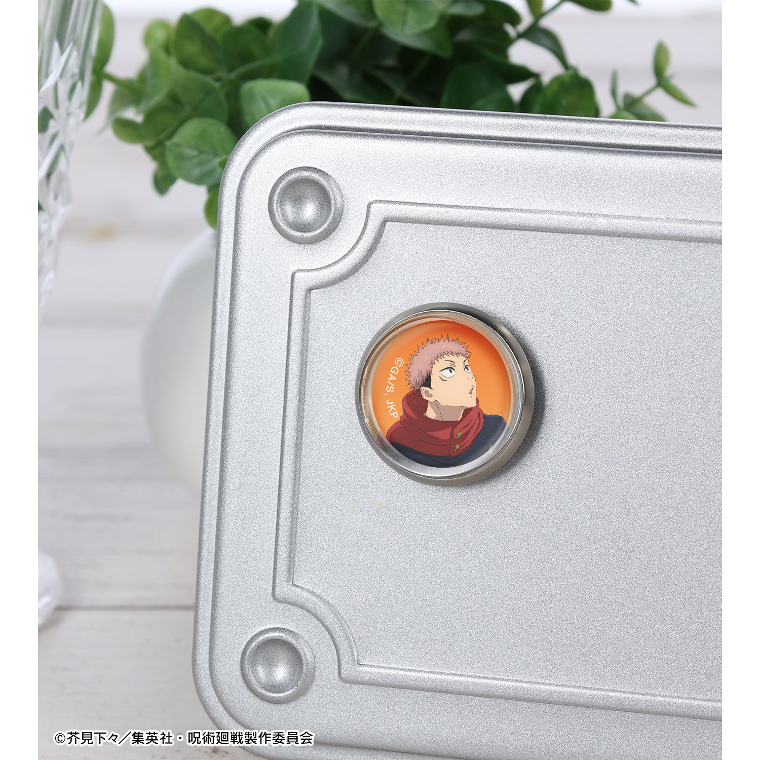 呪術廻戦_虎杖 悠仁 ガラスマグネットピンバッジ