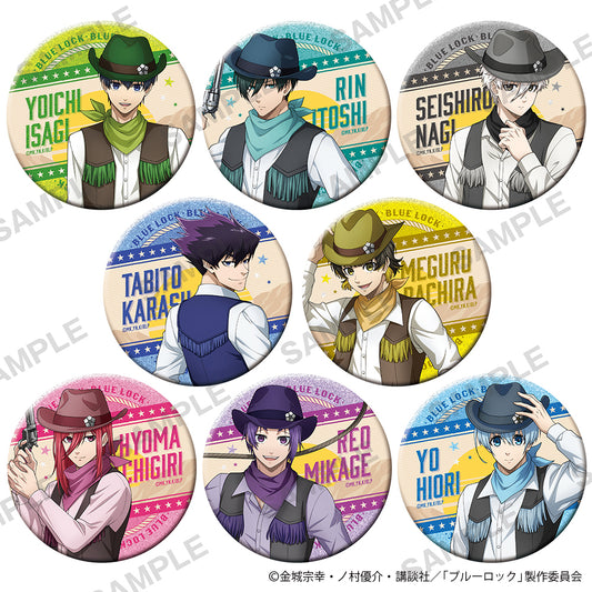 ブルーロック_トレーディングきらきらビッグ缶バッジコレクション カウボーイ Ver.　【コンプリートBOX／8個入り】