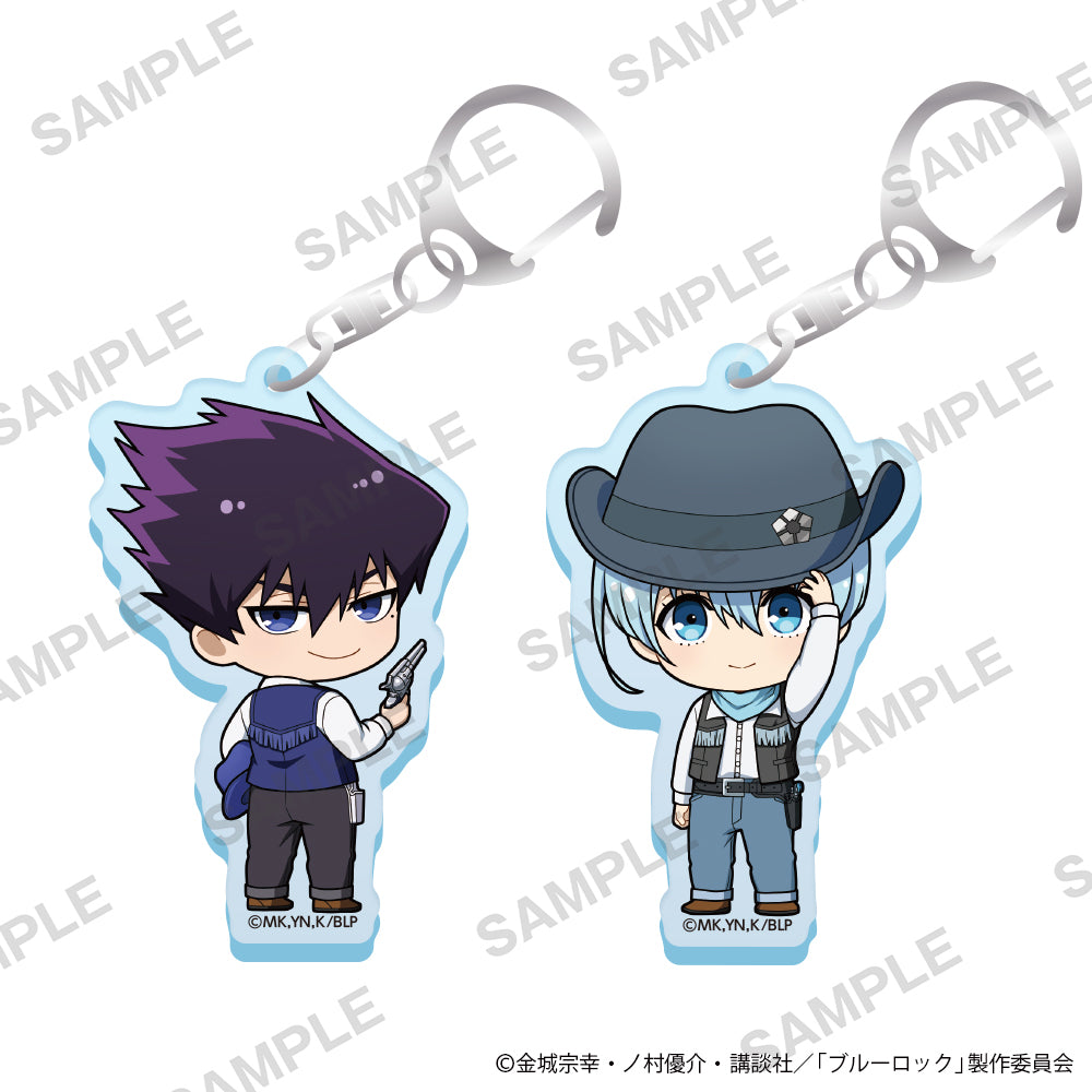 ブルーロック_ミニキャラアクリルキーホルダーセット カウボーイ Ver. 烏 旅人 氷織 羊 セット