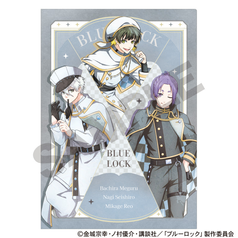 ブルーロック_シングルクリアファイル　ホワイト　チェス　ニュアンスカラー