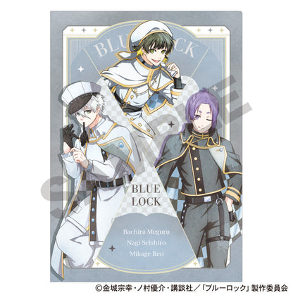 ブルーロック_シングルクリアファイル　ホワイト　チェス　ニュアンスカラー