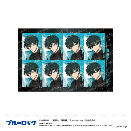 ブルーロック_証明写真風シールナイトサッカー(B 糸師 凛)