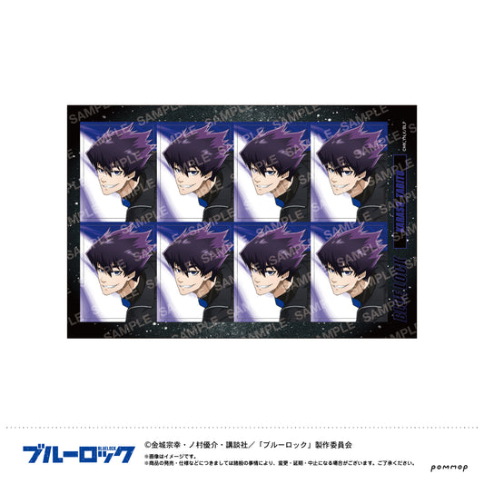 ブルーロック_証明写真風シールナイトサッカー(D 烏 旅人)