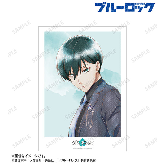 ブルーロック_描き下ろし 糸師 凛 スーツモデルver. Ani-Art aqua label A3マット加工ポスター