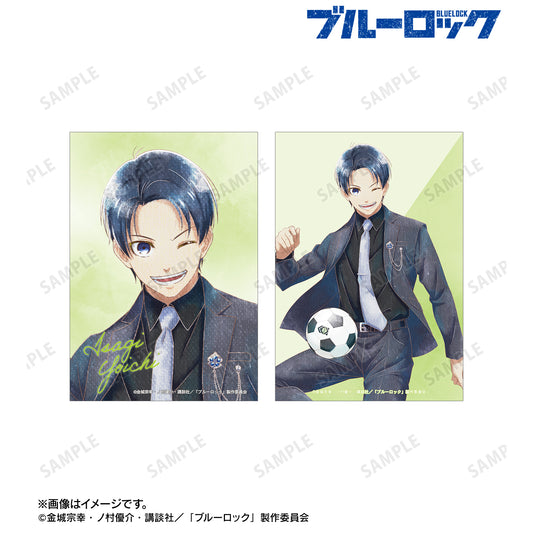 ブルーロック_描き下ろし 潔 世一 スーツモデルver. Ani-Art aqua label ブロマイド2枚セット