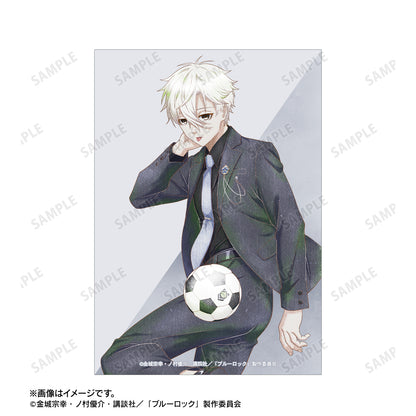 ブルーロック_描き下ろし 凪 誠士郎 スーツモデルver. Ani-Art aqua label ブロマイド2枚セット