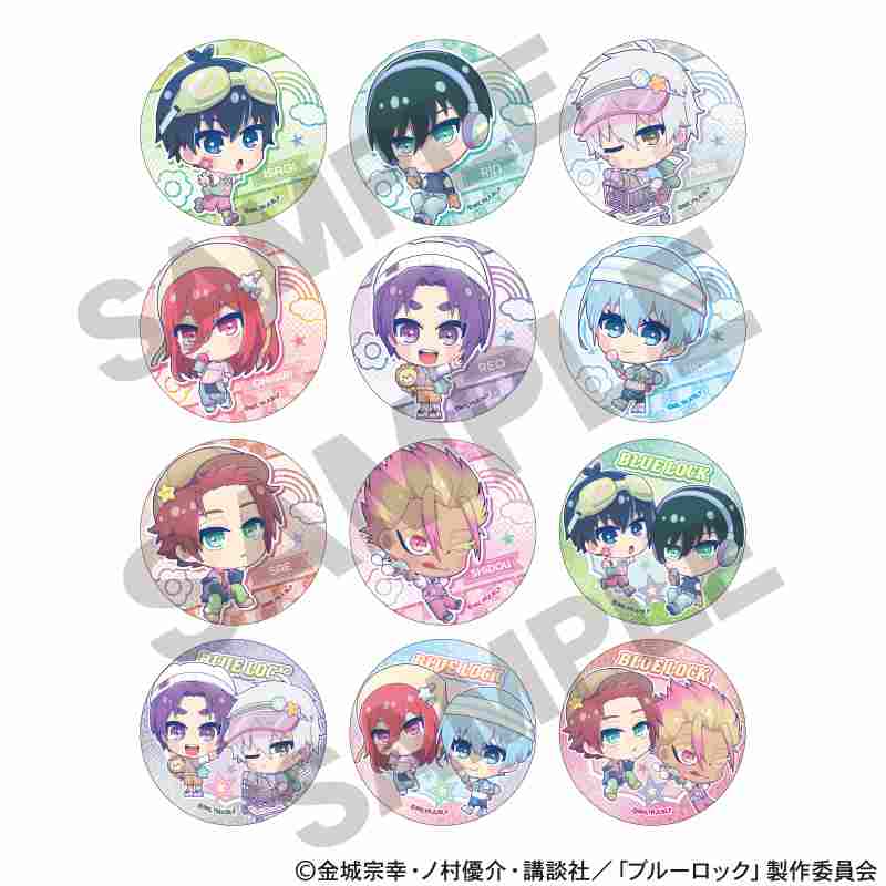 ブルーロック_トレーディンググリッター缶バッジ　ゆめかわスポーティ　【コンプリートBOX／12個入り】