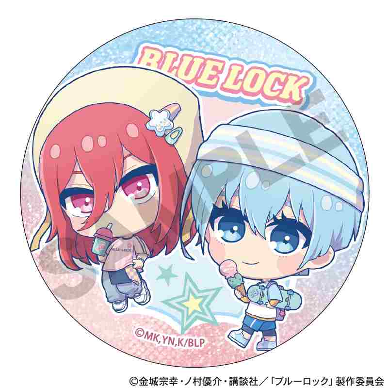 ブルーロック_トレーディンググリッター缶バッジ　ゆめかわスポーティ　【コンプリートBOX／12個入り】