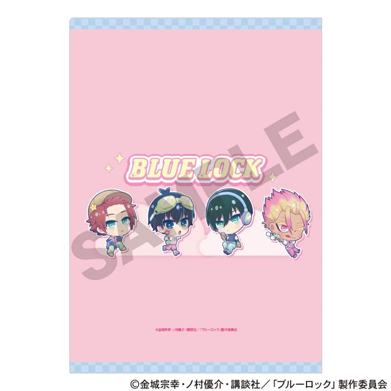 ブルーロック_シングルクリアファイル　ピンク　ゆめかわスポーティ