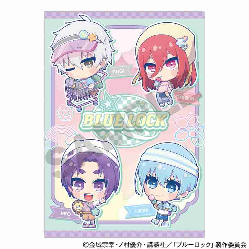 ブルーロック_シングルクリアファイル　ミント　ゆめかわスポーティ