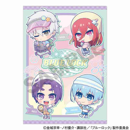 ブルーロック_シングルクリアファイル　ミント　ゆめかわスポーティ