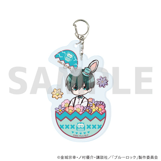 ブルーロック_パーツ付きアクリルキーホルダー 02/糸師 凛 イースターver.(グラフアートイラスト)