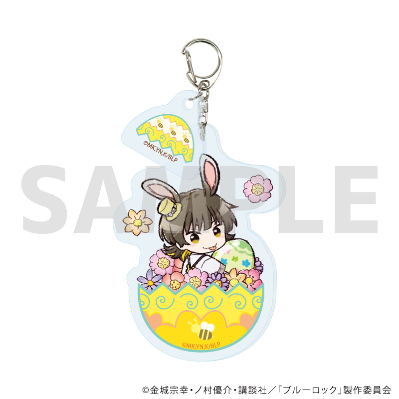 ブルーロック_パーツ付きアクリルキーホルダー 07/蜂楽 廻 イースターver.(グラフアートイラスト)