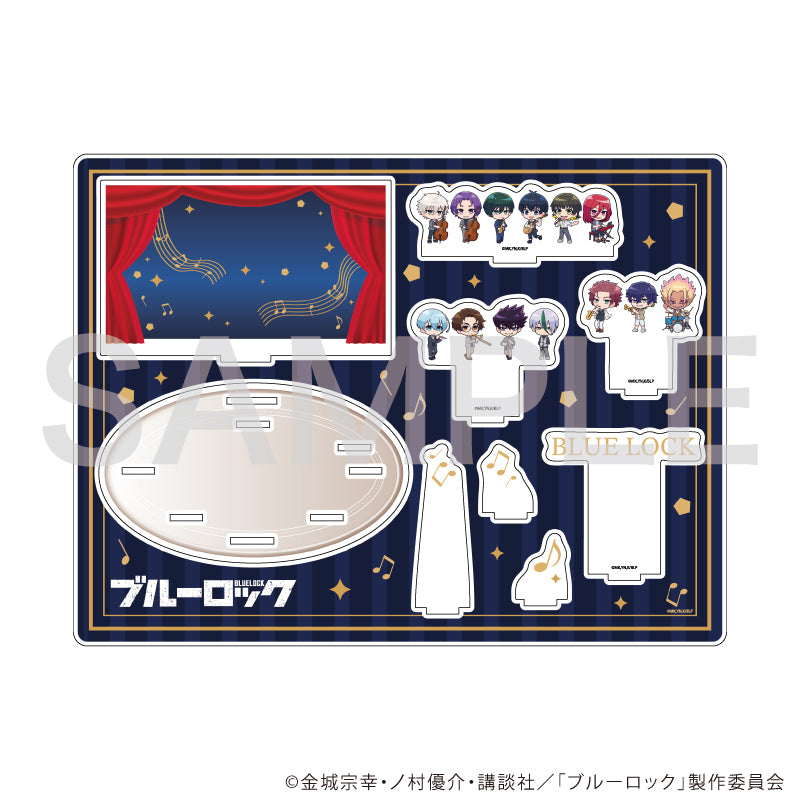 ブルーロック_アクリルジオラマ07/集合デザイン バンドver.(ミニキャライラスト)