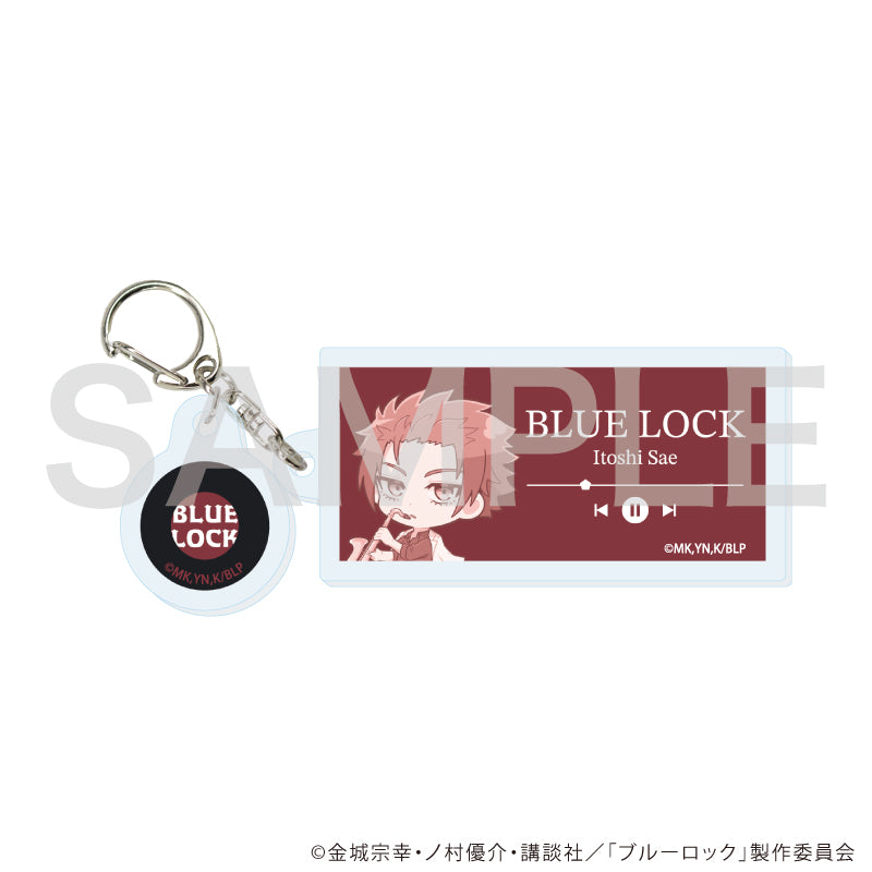 ブルーロック_パーツ付きアクリルキーホルダー24/糸師 冴 バンドver.(ミニキャライラスト)