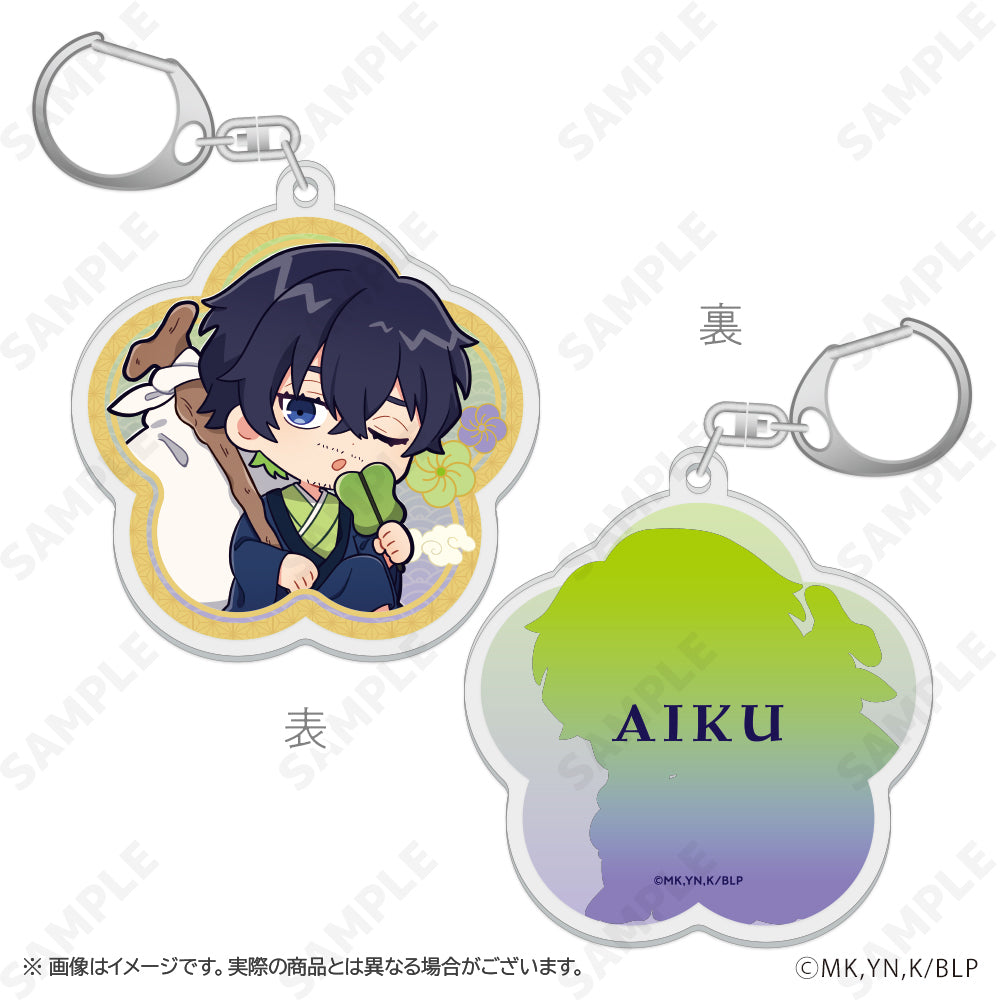 ブルーロック_両面アクリルキーホルダー 6 オリヴァ・愛空 ふくふく七福神