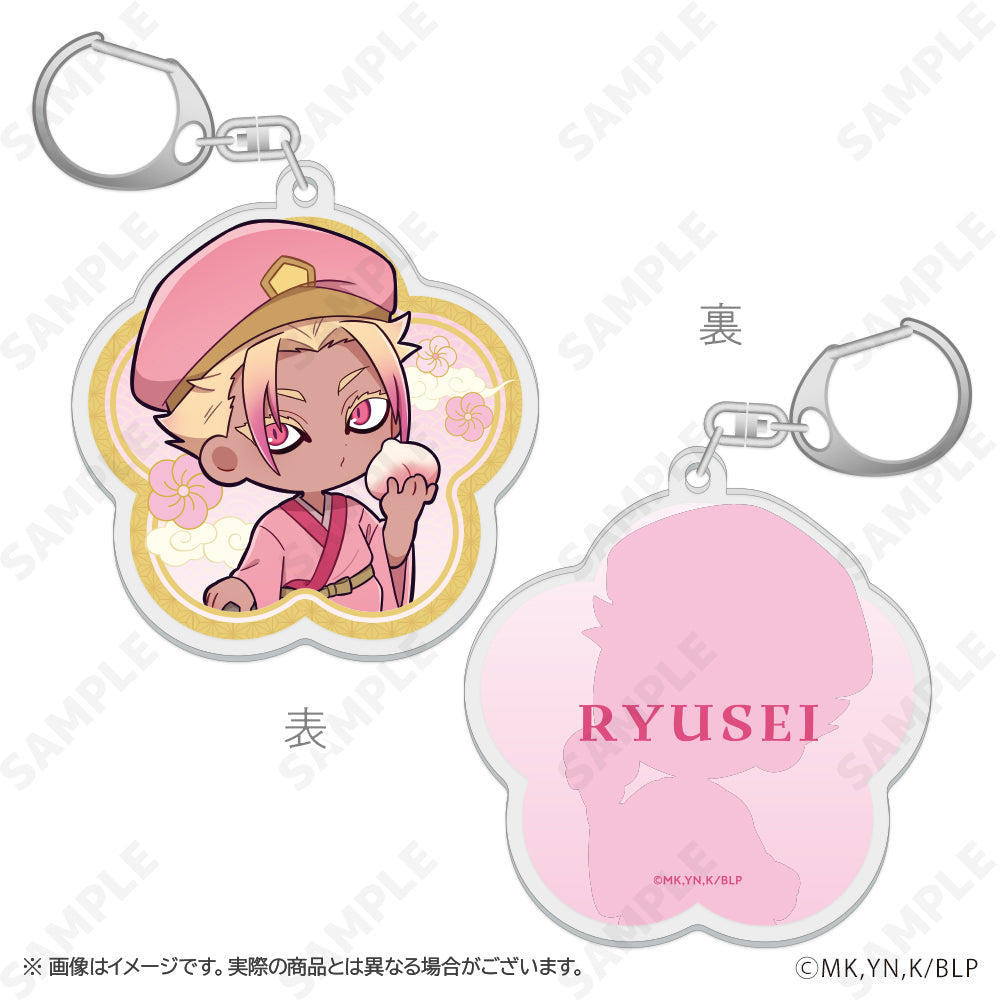 ブルーロック_両面アクリルキーホルダー 7 士道龍聖 ふくふく七福神