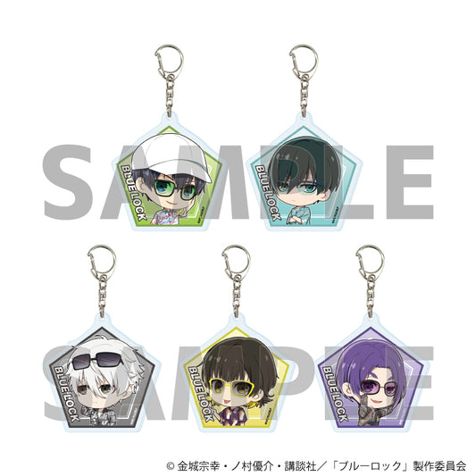 ブルーロック_アクリルキーホルダー11/サングラスver. BOX(全5種)(ミニキャライラスト)【コンプリートBOX/5個入り】